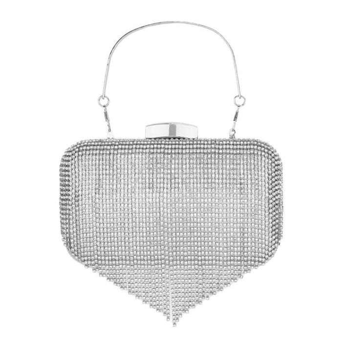 Elegant Golden Fringe Evening Bag - Image 3