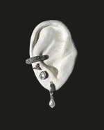 Elegant Crystal-Studded Cuff Earring - Image 7