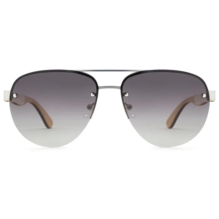 Modern Rimless Aviator Sunglasses - Image 3