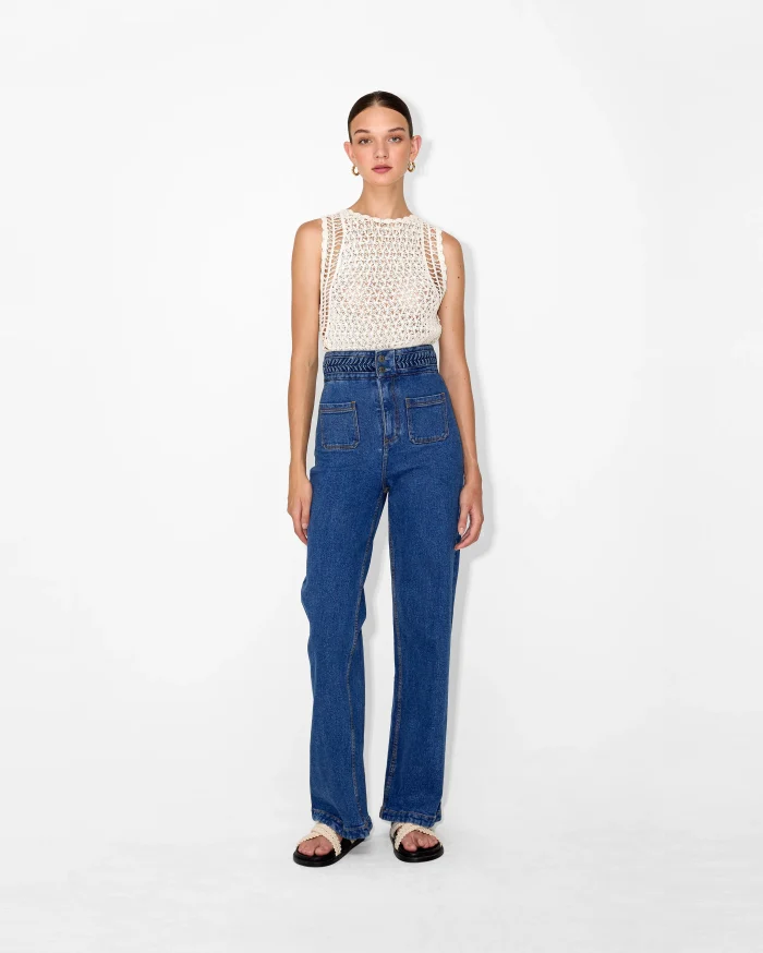 Elegant Crochet Knit Top - Image 3