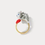 Adorable Cat & Heart Ring - Image 5