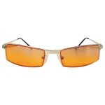 Orange Tinted Rectangular Sunglasses