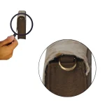Elegant Brown Faux Leather And Cowhide Pattern Shoulder Bag - Image 7