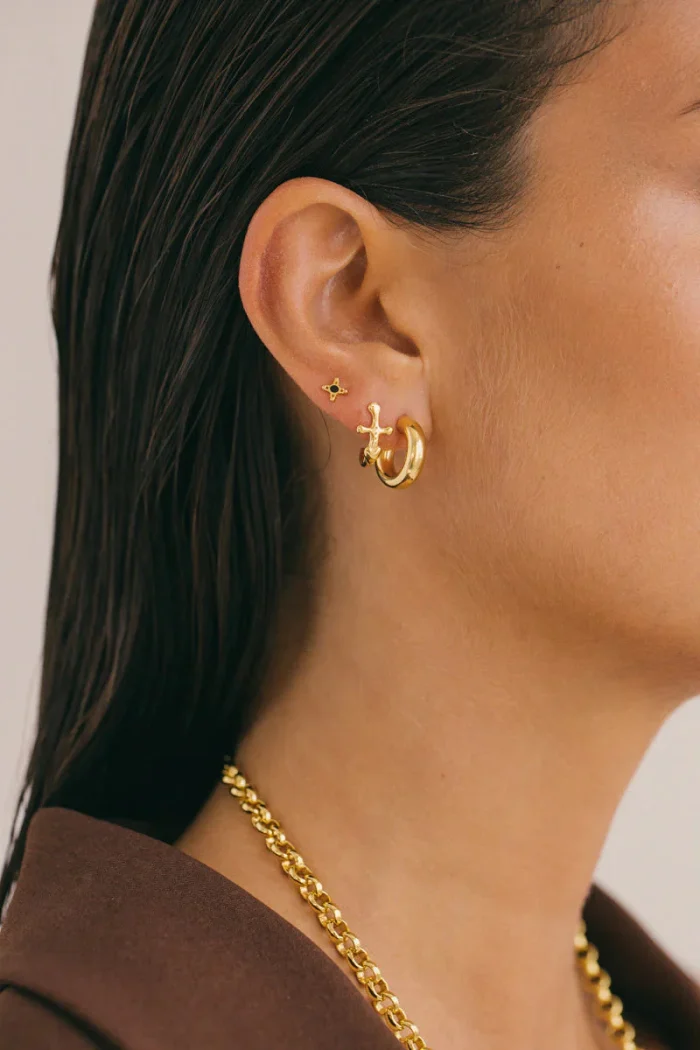 Chic Nautical Anchor Earring - Image 2