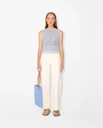 Elegant Lavender Crochet Top - Image 2