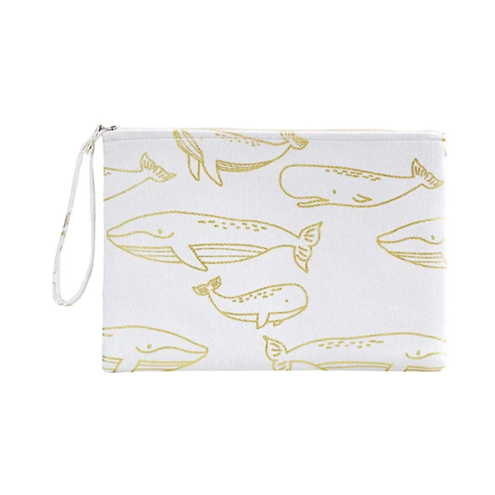 Charming Whale Canvas Pouch - Image 5