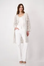Elegant Lace Knit Cardigan - Image 6