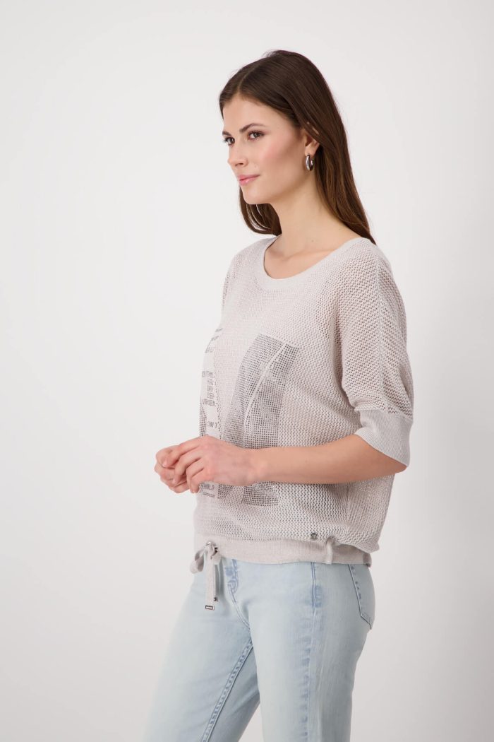 Lightweight Mesh Knit Top - Image 3