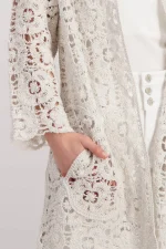 Elegant Lace Knit Cardigan - Image 5