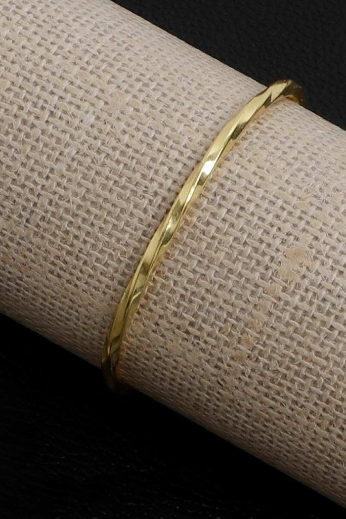 Elegant Twisted Gold-Tone Bracelet - Image 2