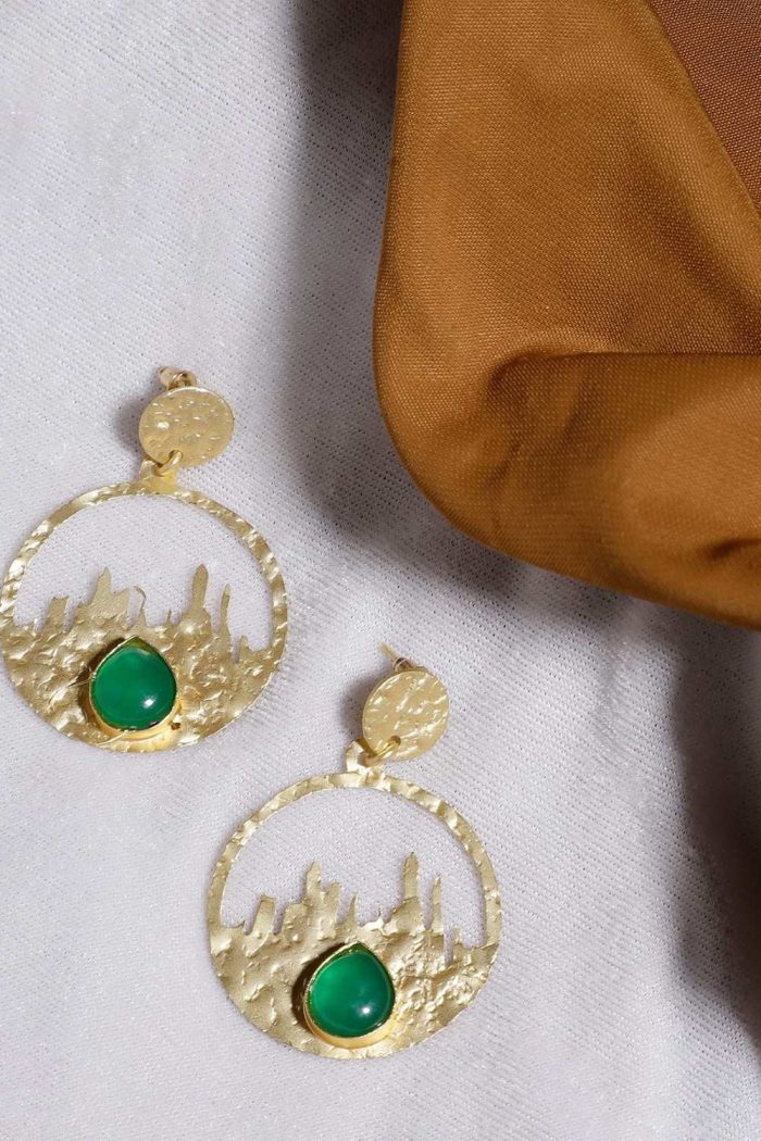 Chic Skyline Hoop Earrings - Image 6