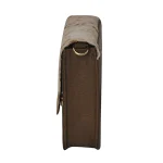 Elegant Brown Faux Leather And Cowhide Pattern Shoulder Bag - Image 4