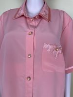 Elegant Peach-Colored Short-Sleeve Shirt - Image 3