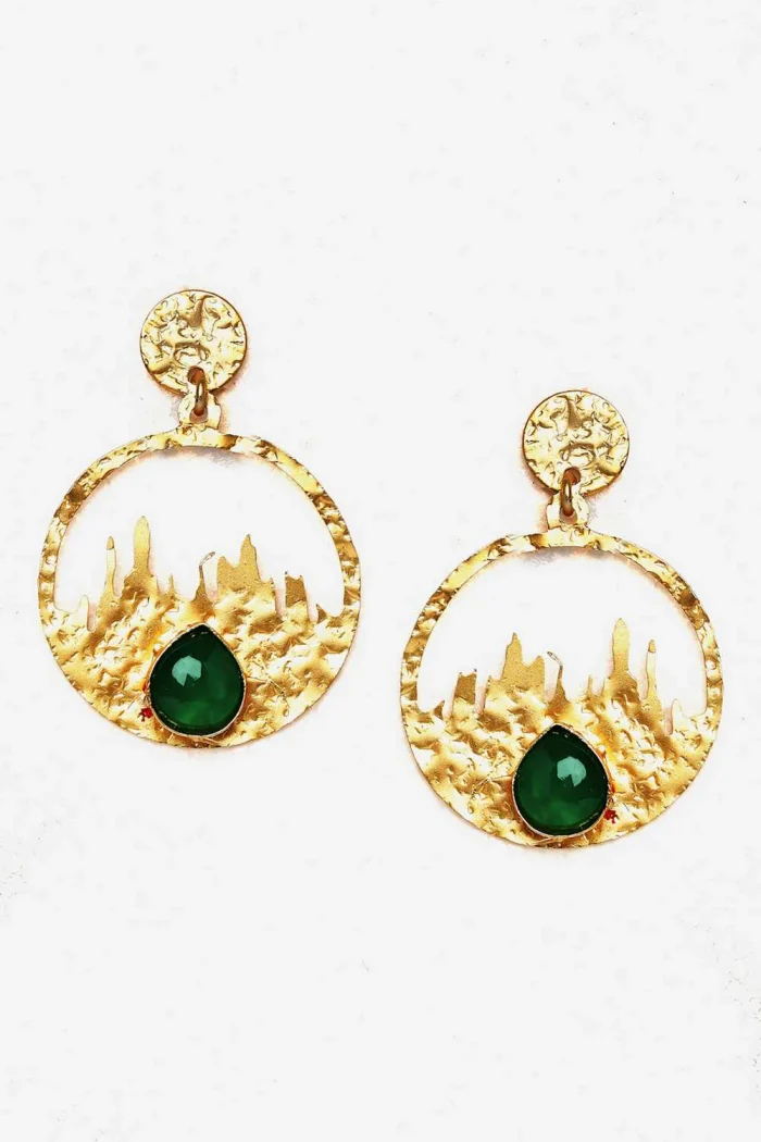 Chic Skyline Hoop Earrings - Image 3