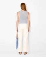 Elegant Lavender Crochet Top - Image 4