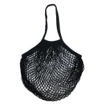 Chic Black Mesh Tote Bag - Image 2