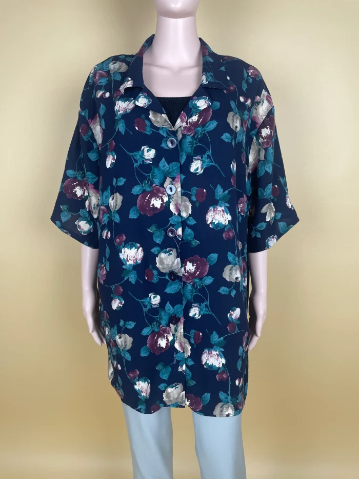 Floral Print Loose Fit Shirt - Image 2