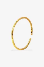 Elegant Twisted Gold-Tone Bracelet - Image 3