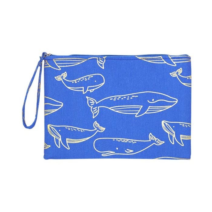 Charming Whale Canvas Pouch - Image 4