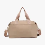Stylish Black Nylon Duffel Bag - Image 6