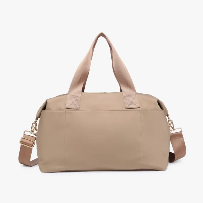 Stylish Black Nylon Duffel Bag - Image 6