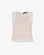 Elegant Crochet Knit Top - Image 2