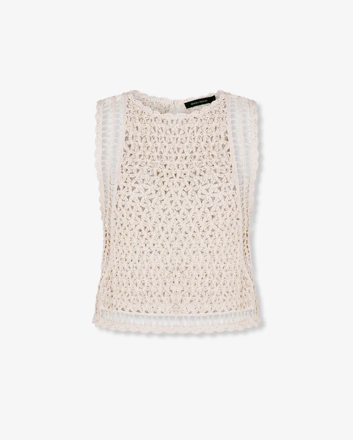 Elegant Crochet Knit Top - Image 2