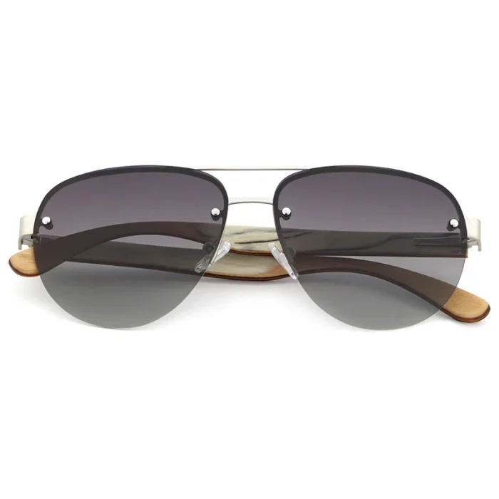Modern Rimless Aviator Sunglasses - Image 2