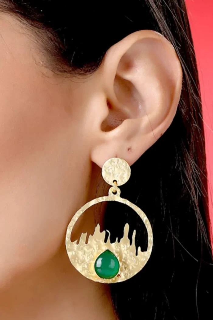 Chic Skyline Hoop Earrings - Image 1