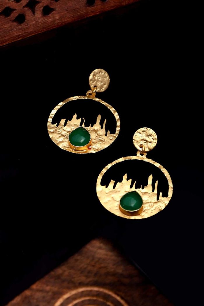 Chic Skyline Hoop Earrings - Image 2
