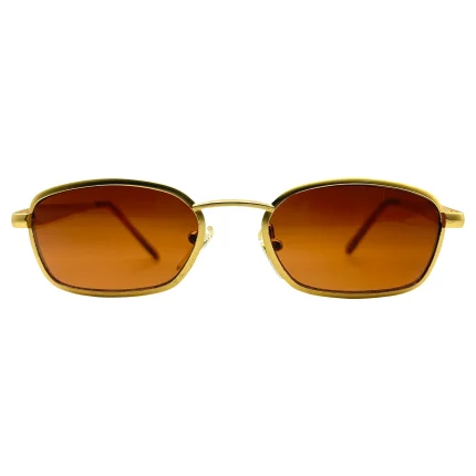 Retro Style Gold Frame Sunglasses