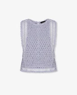 Elegant Lavender Crochet Top