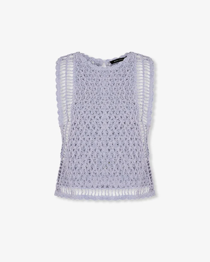 Elegant Lavender Crochet Top - Image 1