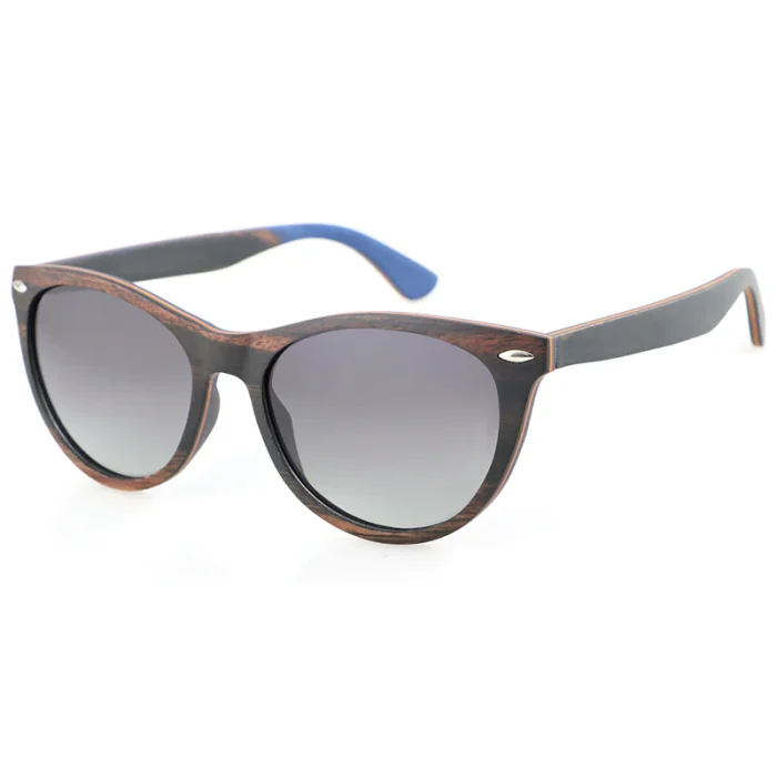 Stylish Wooden-Style Sunglasses - Image 1