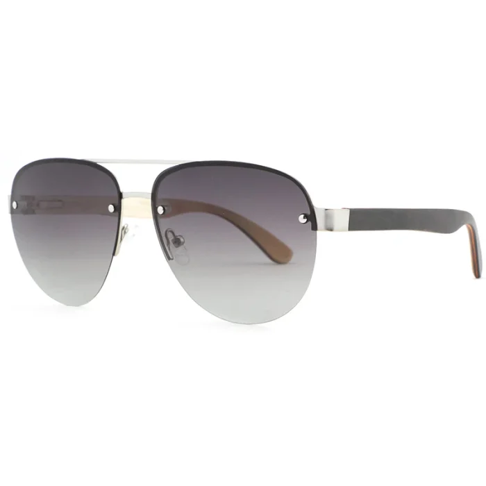 Modern Rimless Aviator Sunglasses - Image 1