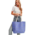 Eco-Friendly Whale Pattern Tote Bag - Image 4