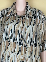 Elegant Abstract Patterned Women'S Shirt - Image 3