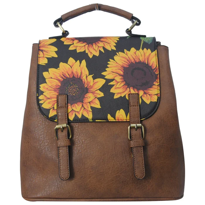 Sunflower Design Backpack - Image 2