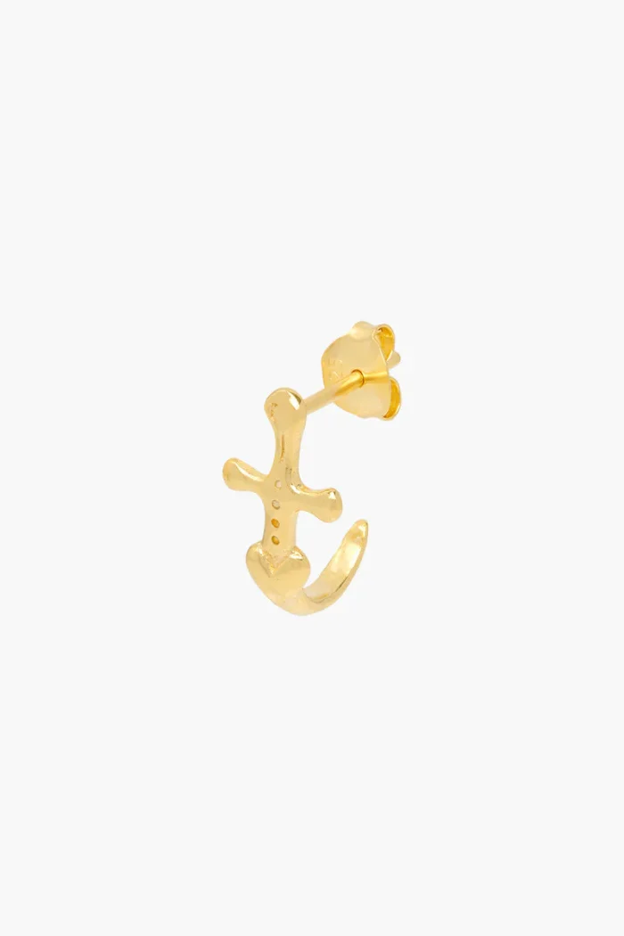 Chic Nautical Anchor Earring - Image 1