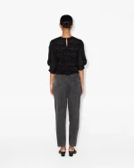 Elegant Black Cut-Out Blouse - Image 3