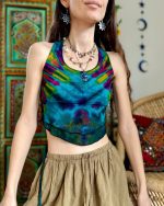 Bohemian Tie-Dye Halter Top - Image 5