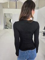 Chic Cutout Long Sleeve Top - Image 5