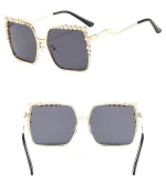 Chic Beaded Frame Sunglasses - Image 16