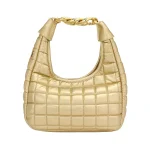 Chic Green Quilted Shoulder Bag - Image 6