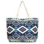 Patterned Canvas Tote Bag - Image 7
