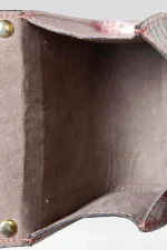 Elegant Red Faux Leather Clutch - Image 5