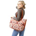 Chic Geometric Pattern Tote Bag - Image 12