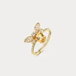 Elegant Honey Bee Ring