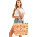 Patterned Canvas Tote Bag - Image 3