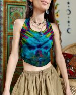 Bohemian Tie-Dye Halter Top